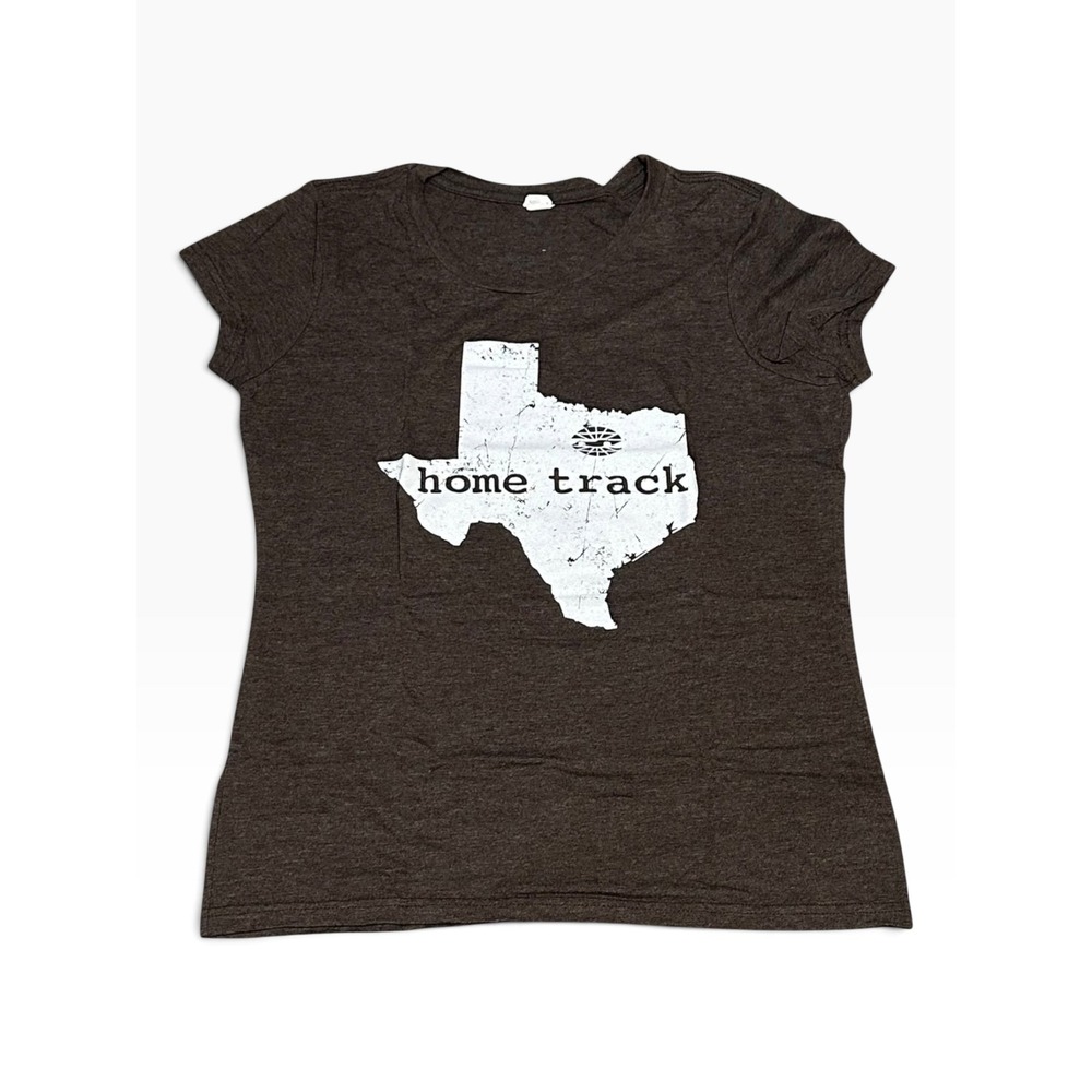 District Texas Motor Speedway T-Shirt Womens XL Brown Home Track Tee